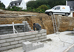 Réalisation des fondations à Saint-Salvi-de-Carcaves